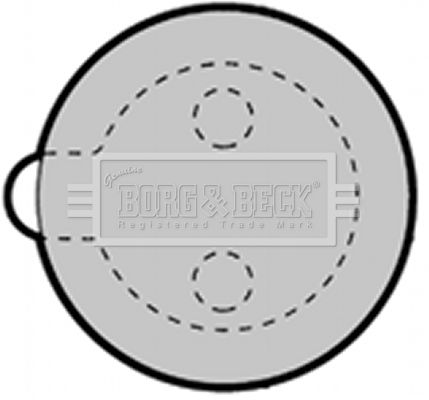 BORG & BECK Комплект тормозных колодок, дисковый тормоз BBP1313